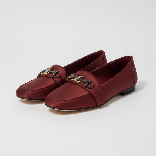 LV Logo Women Red Flat pumps
