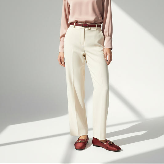 Women Red Flat pumps