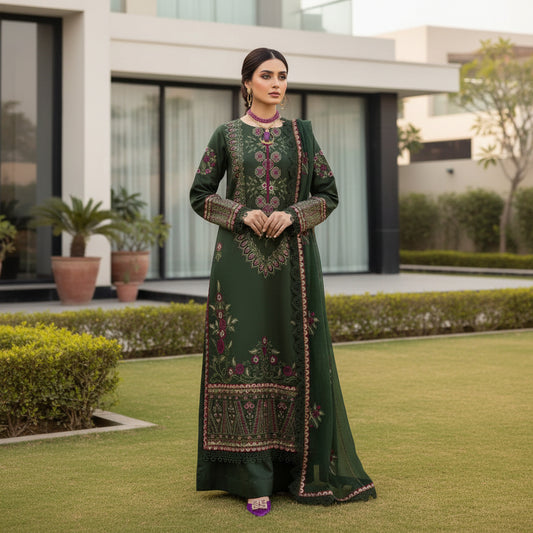 Winter - Marjjan Dhanak 3-PC Emboridered