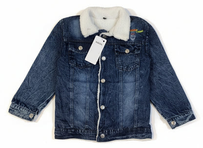 Kids Sherpa-Lined Denim Jacket