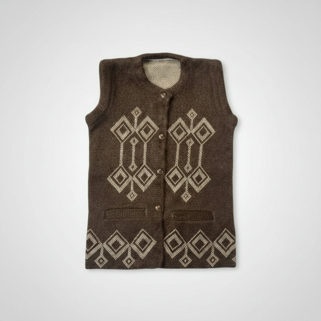 Women’s Rabbit Wool Brown Sweater