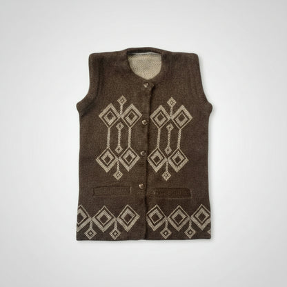 Women’s Rabbit Wool Brown Sweater