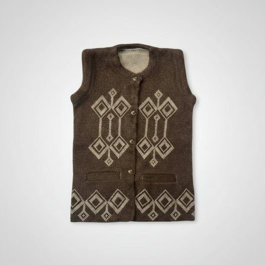 Women’s Rabbit Wool Brown Sweater