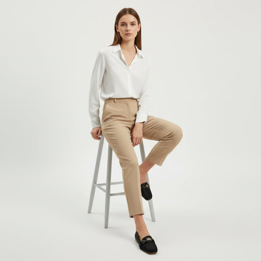 Crown logo Women Black Flat pumps