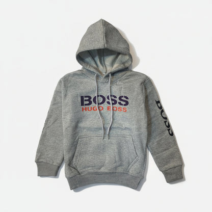 HUGO BOSS Grey Fleece Hoodie