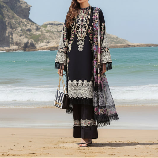 Winter Elaf Premium -DHANAK WITH FANCY DUPATTA