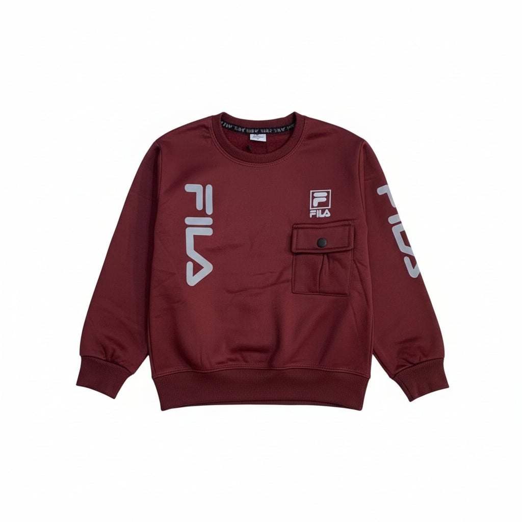 FILA kids Maroon winter tracksuit