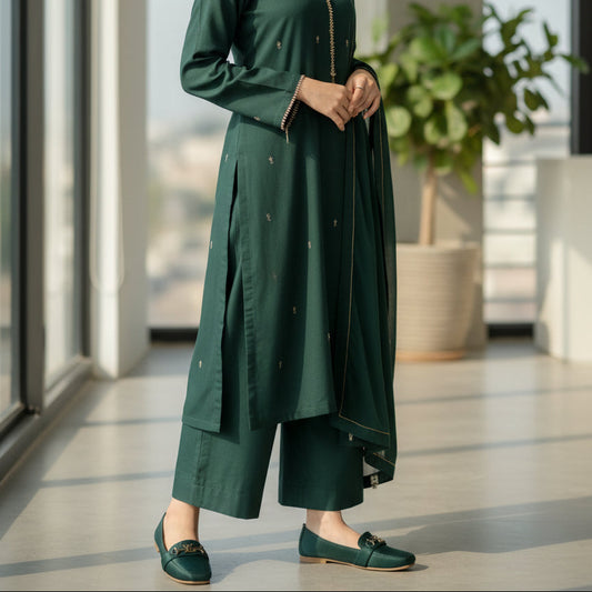 LV Logo Women Green  Flat pumps